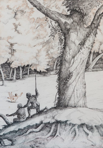 D49 RONDE DE PRINTEMPS_1978_encre de chine et plume_39x28cm D49 RONDE DE PRINTEMPS_1978_encre de chine et plume_39x28cm