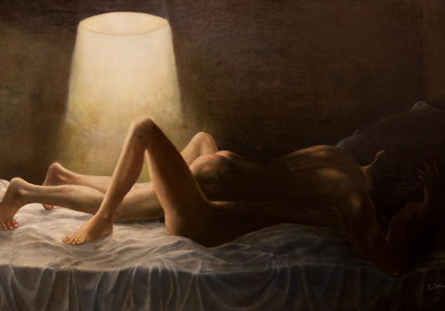 STANISLAO LEPRI_LE COUPLE_1965_HST_65X101CM STANISLAO LEPRI_LE COUPLE_1965_HST_65X101CM