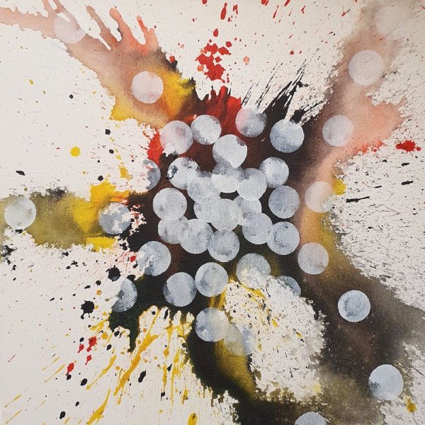 30 x 30 x 3,5, Aquarelle et acrylique sur toile 30 x 30 x 3,5, Aquarelle et acrylique sur toile