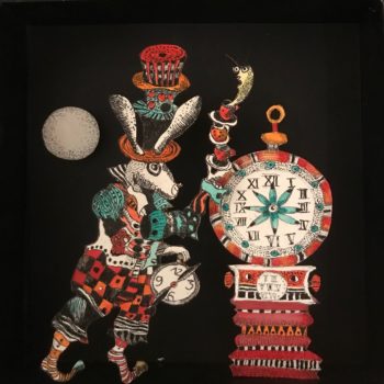 Le lapin d'Alice, 18,5 x 18,5 cm Le lapin d'Alice, 18,5 x 18,5 cm