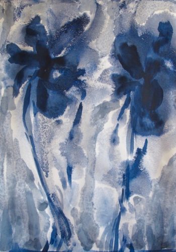 RICHARD OVERSTREET_Fleurs 15_Huile sur papier_90 x 66_2017 RICHARD OVERSTREET_Fleurs 15_Huile sur papier_90 x 66_2017