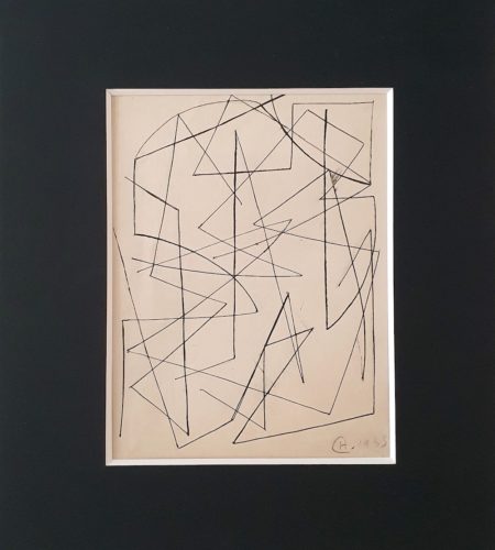 Y10, encre de Chine sur papier, 1933, 34,7 x 26,6 cm